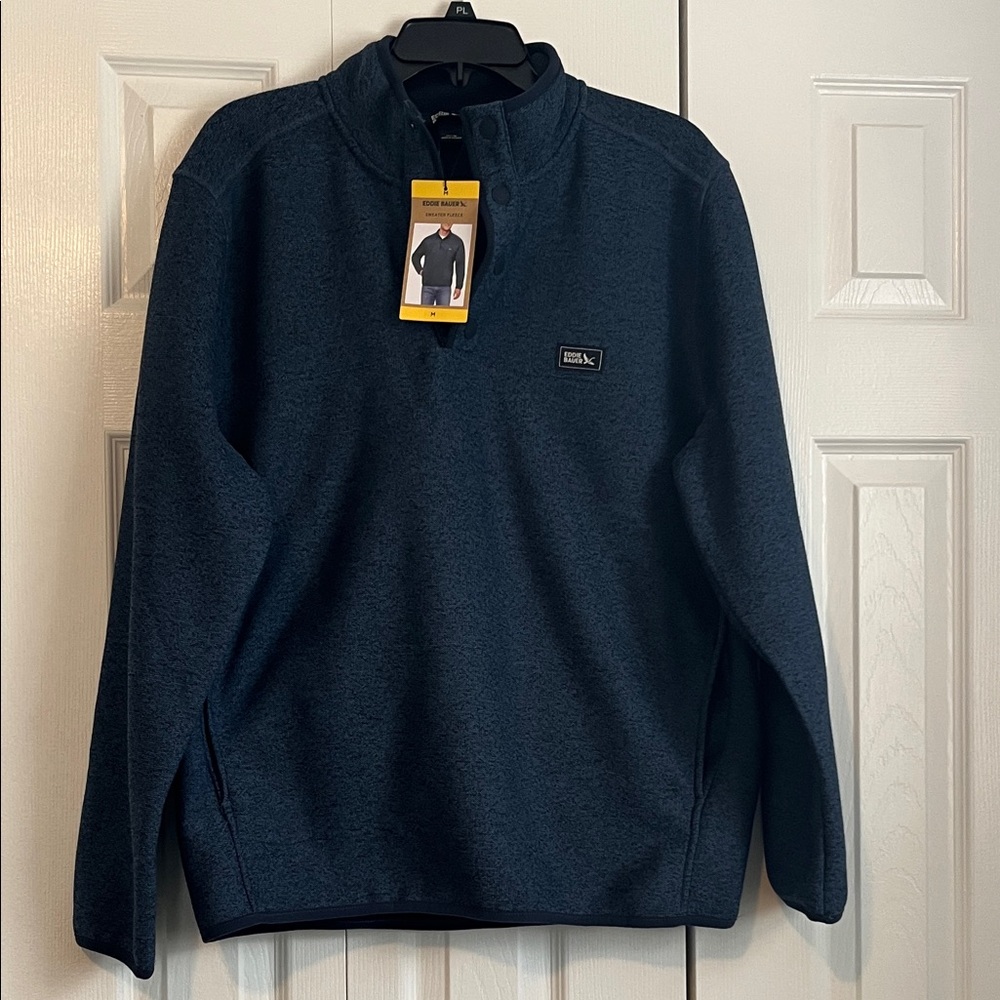 Eddie Bauer Navy Sweater Fleece